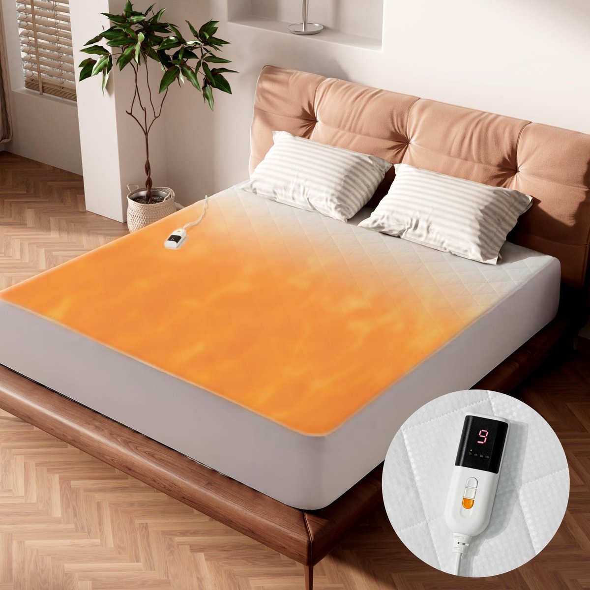 Omgoods - Verwarmde Onderdeken 140x200 cm met Timer en 9 Instellingen