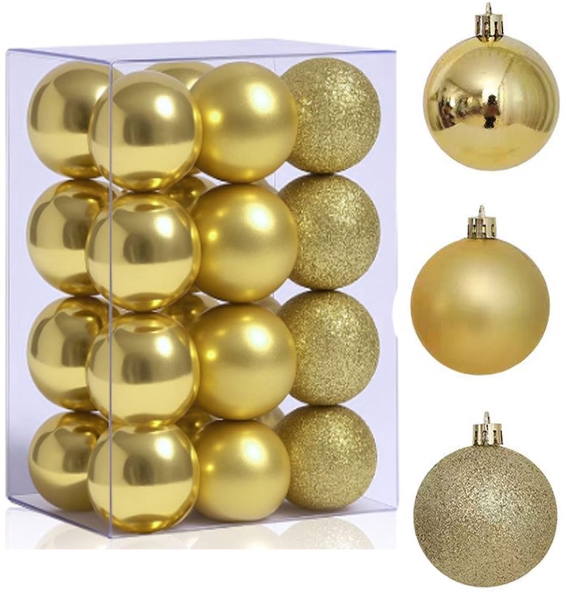 Omgoods - Set van 24 Kleine Kerstballen voor Versiering
