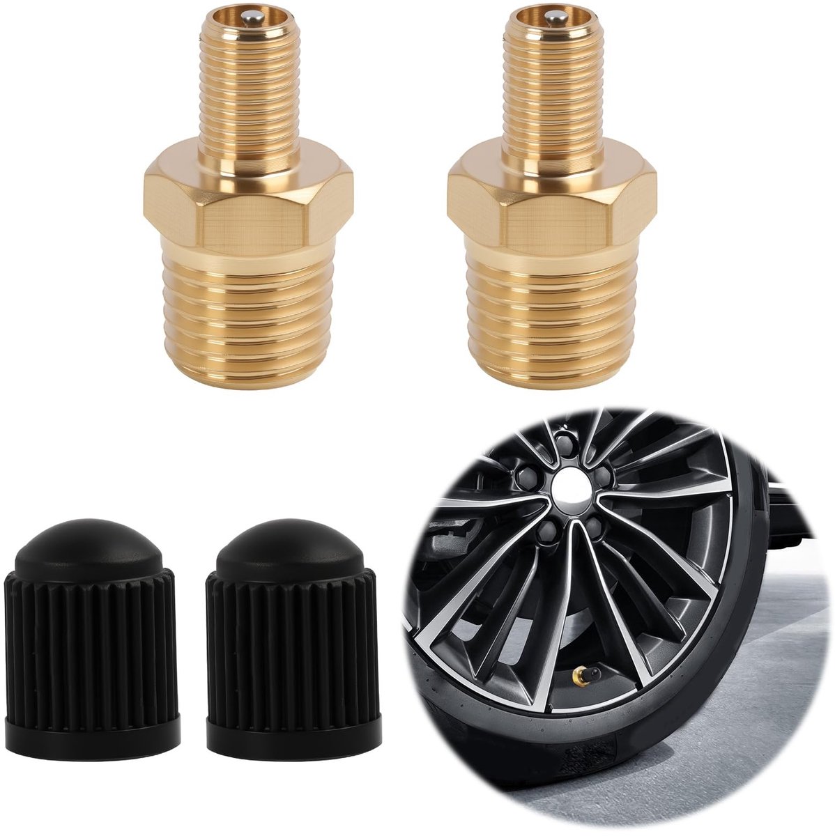 Omgoods - Messing Luchtcompressor Ventiel, 1/4 Inch NPT