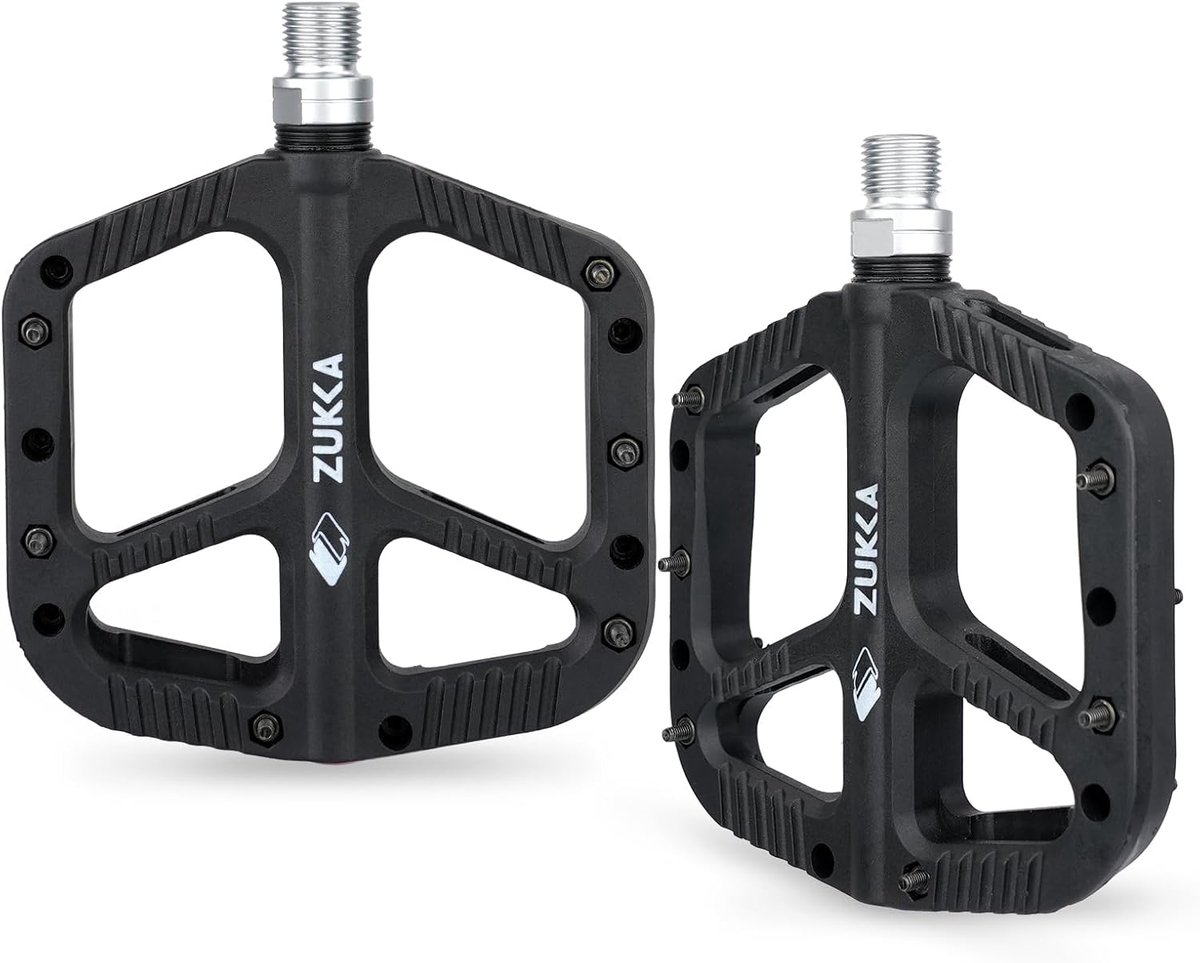 Fietspedalen - mountainbike-pedalen - antislip pedalen van robuust nylon - 9 - 16 inch fietspedalen - water- en stofdicht - lichte en brede platformpedalen