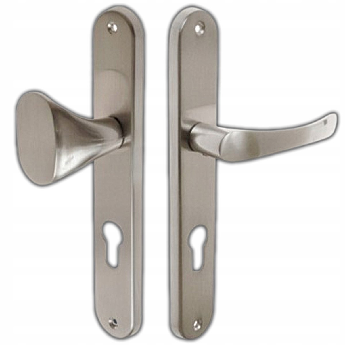 Deurklink CLASSIC 90 mm - Nikkel Satiné - Links - Met Ondersteuning