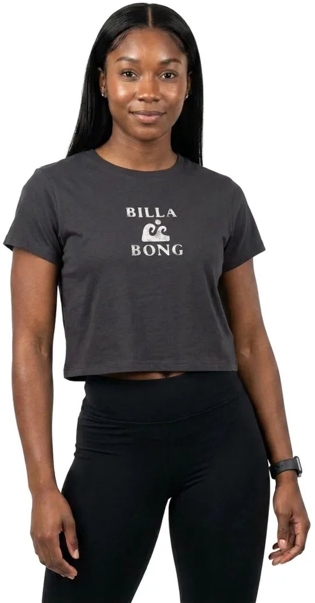 Billabong Surfing In Town Ebjzt00655 T-shirt Met Korte Mouwen S Vrouw Zwart