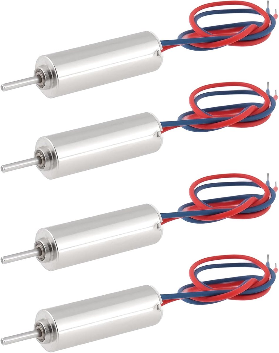 4 stks DC 3 V Coreless Micro Motor voor Vliegtuigen Model 40000RPM 4x12mm