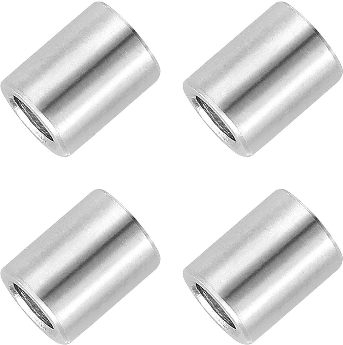 4 stuks afstandhouders van roestvrij staal, 12 mm ID x 16 mm OD x 13 mm hoogte 304 roestvrij staal dopsleutel schroeven afstandhouder niet schroefdraad rond voor 1/2 inch M12 schroeven bouten