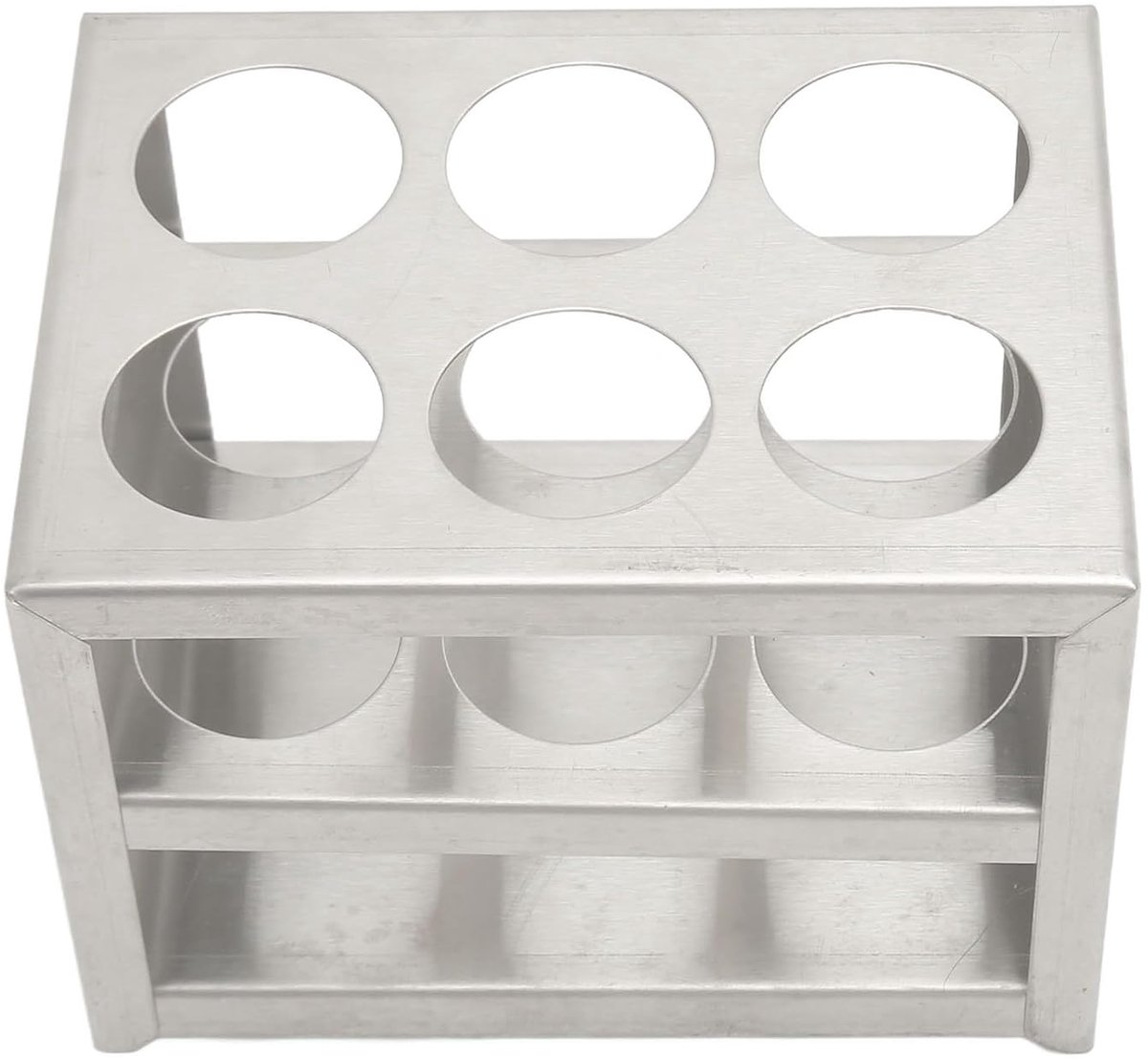 30 Mm Reageerbuisrek, 304 Roestvrijstalen Metalen Houder, 3-laags Ontwerp voor Laboratoriumonderzoek, Ideaal voor Reageerbuizen van 50 Ml
