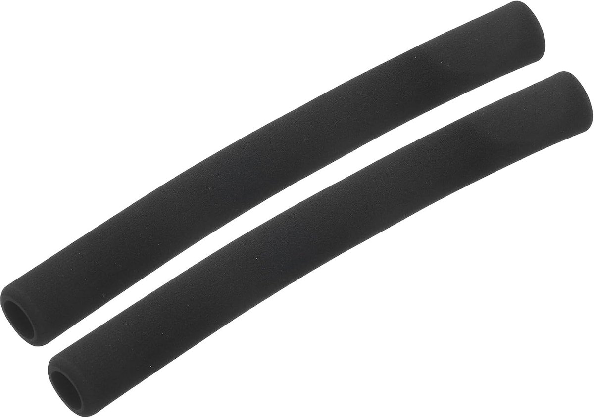 2 stuks schuimrubberen slangen voor gripondersteuning, buisisolatie, 18 mm ID, 28 mm OD, 295 mm lengte, zwart