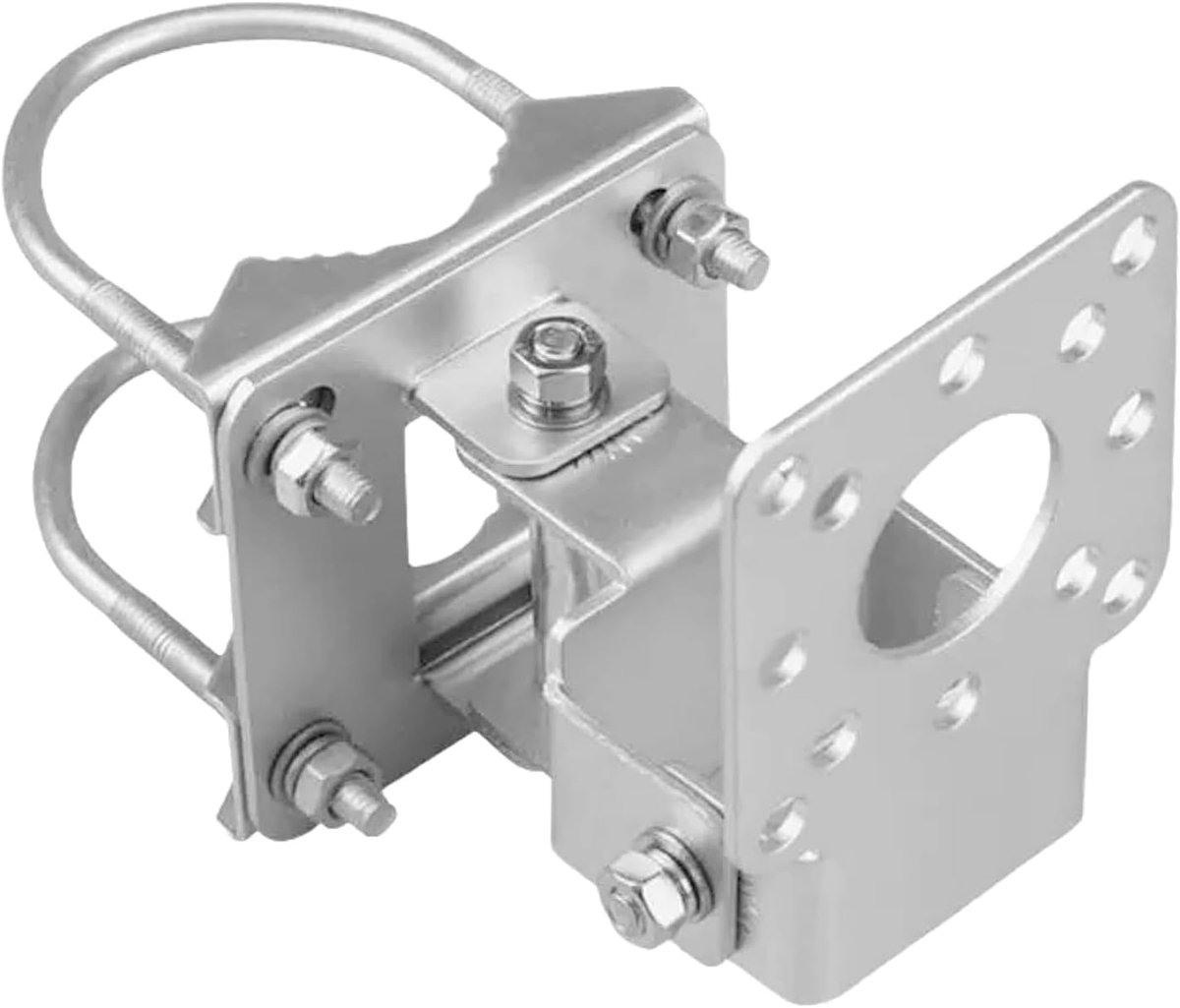 Houder voor tv-antenne en Starlink, klemmen voor 35-50 mm wand/mast, tv-antenne, duurzaam ijzermateriaal, veelzijdig inzetbaar voor weerstation en satellietschaal
