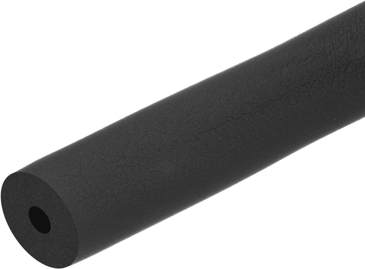 Buis van isolatieschuim voor buis, 1/2" (13 mm) ID x 0,59 "(15 mm) dikke x 6,6 ft buisafdekking wikkelrol, holle buisafdekking voor AC-eenheid/gitaarstandaard/oefenmachinehandvat/dakrek