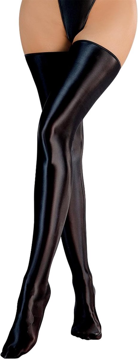 Glanzende Dij Hoge Kousen voor Halloween Kostuum Cosplay Sokken