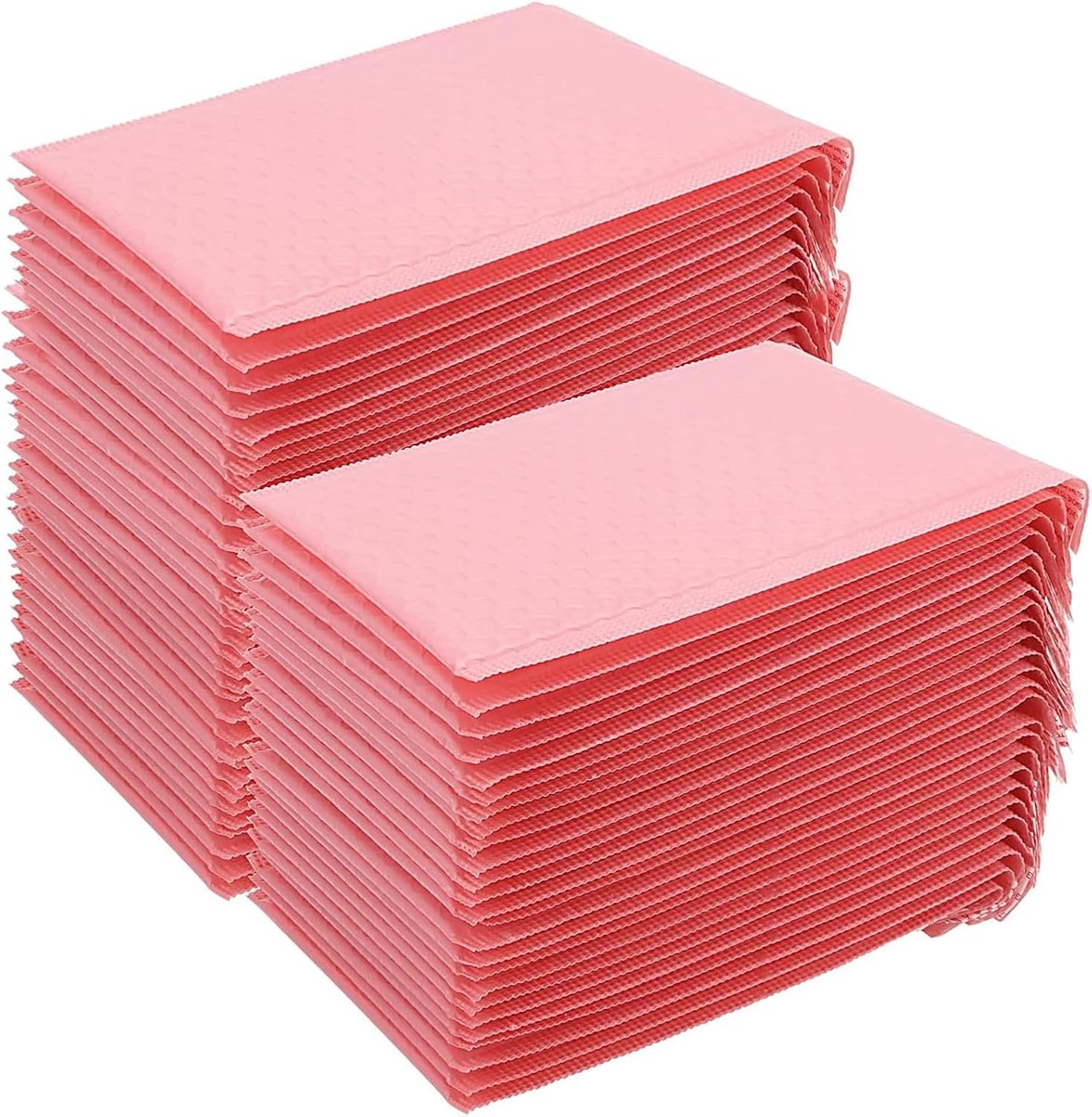 50 stuks 18 x 23 cm poly-luchtkussen, verzendtassen A5 roze, DIN A5 luchtkussen, enveloppen, gevoerd, zelfklevend, verpakking