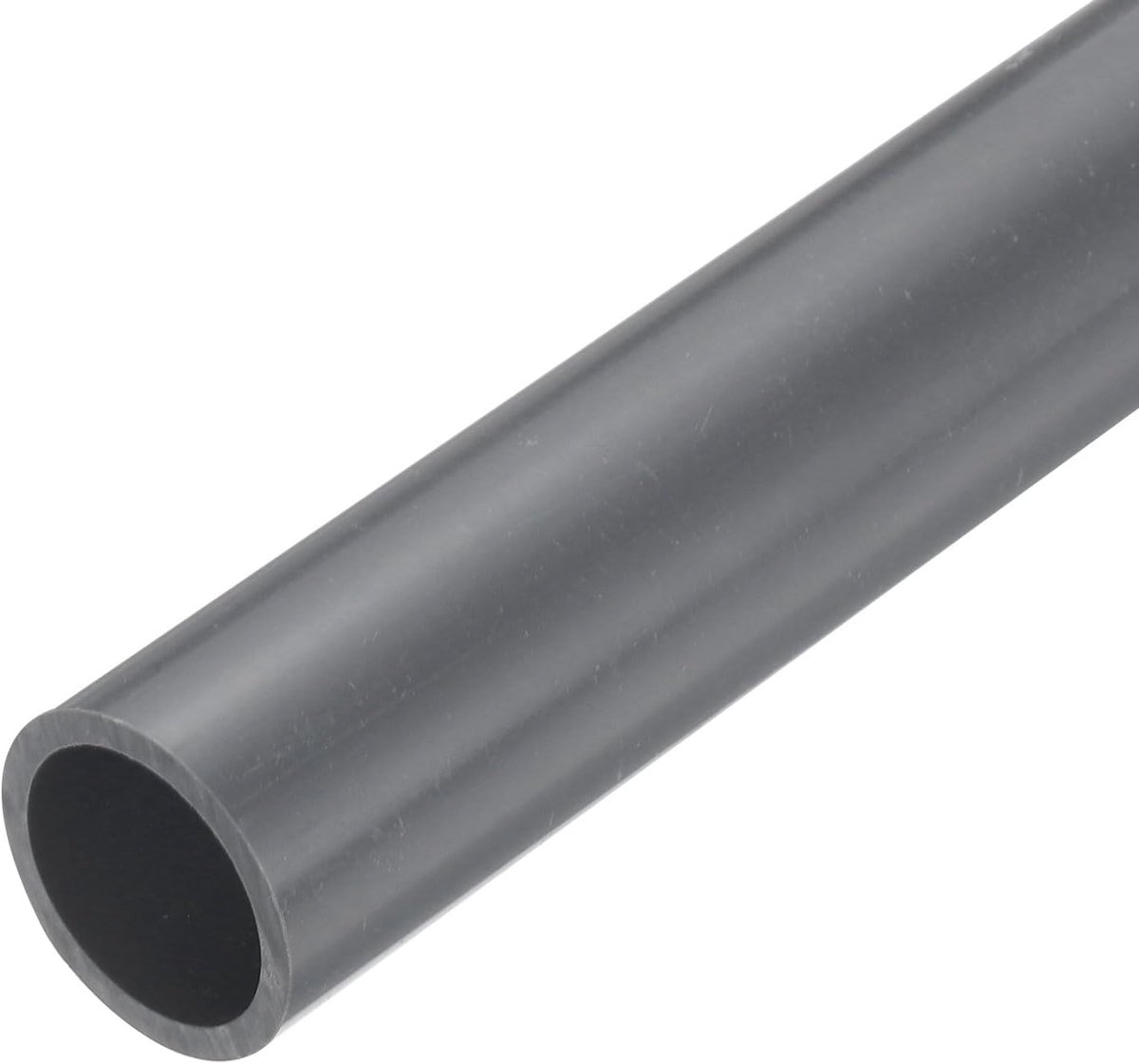 Pvc-buis, diameter 21,6 mm, lengte 0,23 m, rond, kunststof buis voor tuin, aquarium, waterleiding, kabelgoot, ventilatiebuis (lichtgrijs)