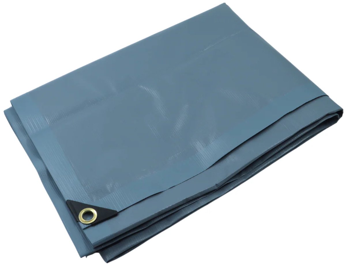 600g/m2 PVC Afdekzeil | Grondzeil | Bouwzeil | Afmeting: 4X4 meter