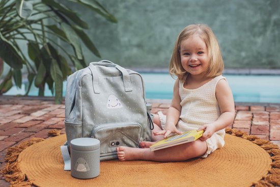 Trixie Thermos container - Mr. Shark - Thermo lunchpot voor kinderen - 500 ML - RVS Lunchbox - Grijs van Trixie — afbeelding 5