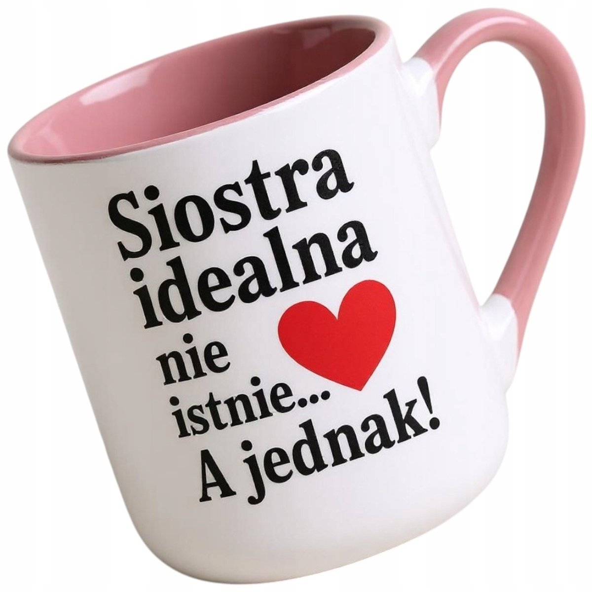 Merkloos Keramische Mok voor Zus - "Ideale Zus Bestaat!"