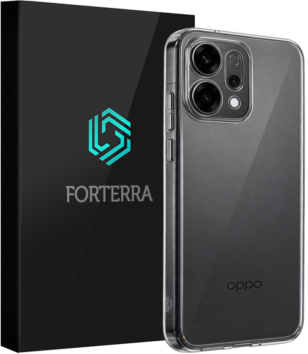 Hoesje Geschikt voor Oppo Reno 14 - Sterk & Shockproof - Siliconen Case - Hoes Cover - Transparant