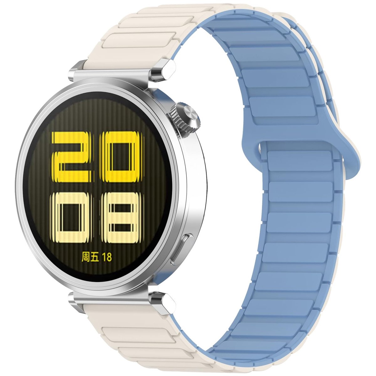 SolidKeus - Sterke Magnetische Horlogeband voor Smartwatches 18 mm