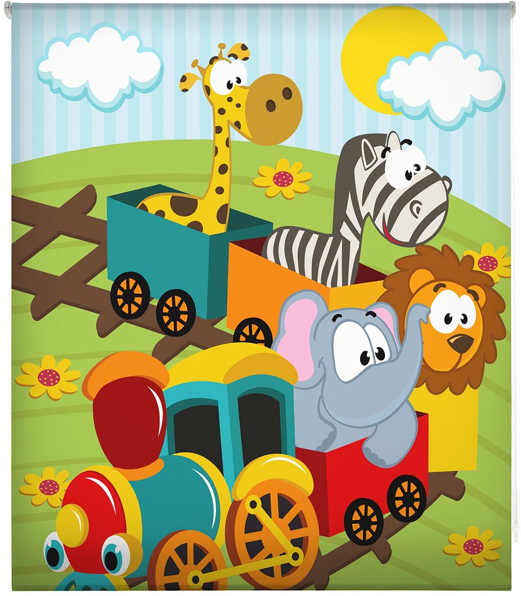 Elzusha - Digitale Roller Blind, Doorschijnend, 130 x 180 cm