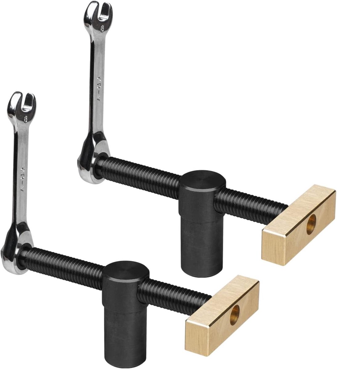 2 Stks Tafel Werkbank Snelle Vaste Clip Klemmen voor 20MM Gat, DIY Positionering Houtbewerking Verstelbare Desktop Clips, Armatuur Banken Schrijnwerk Timmerman Tool voor Houtbewerking Banken