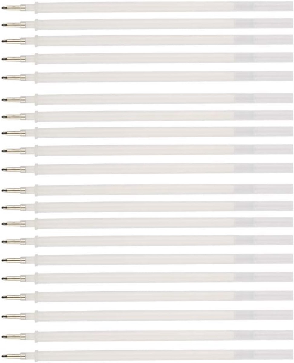 Inktpen Set, Zwart en Wit, 0,8 mm Puntdikte, 20 Stuks