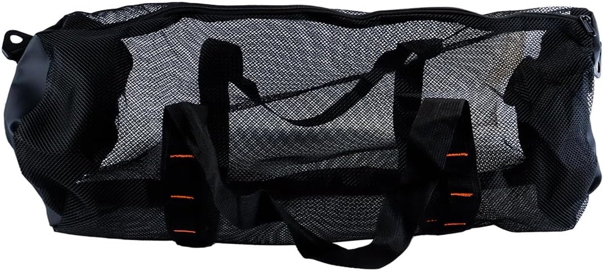 Grote opvouwbare mesh strandtas met verstelbare schouderband voor duiken en snorkelen