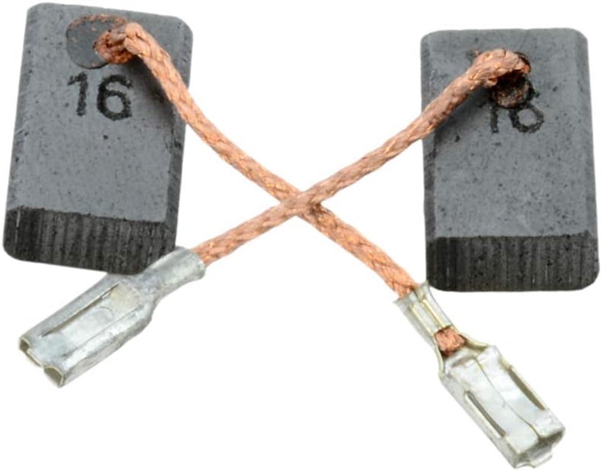 Koolborstels voor Bosch GWS 14-125 C slijper - 5 x 10 x 16 mm - 2,0 x 3,9 x 6,3 - Met Automatische Stop