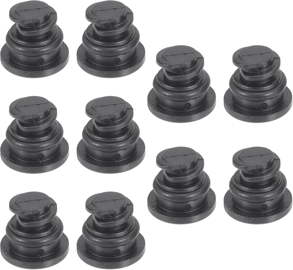 Olieaftapplug, schroefschroefschroef, schroefdraadreparatie, nr. 06L103801, olieaftapmoer voor autobos, voor Audi A3 2015-2020, kunststof, zwart, 10 stuks
