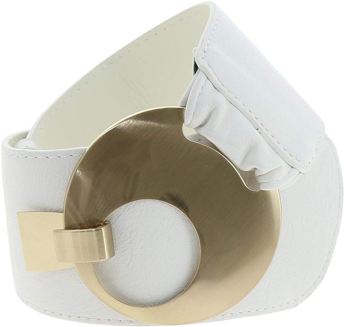 - Brede riem voor dames met ronde kruisgesp, VANESSA