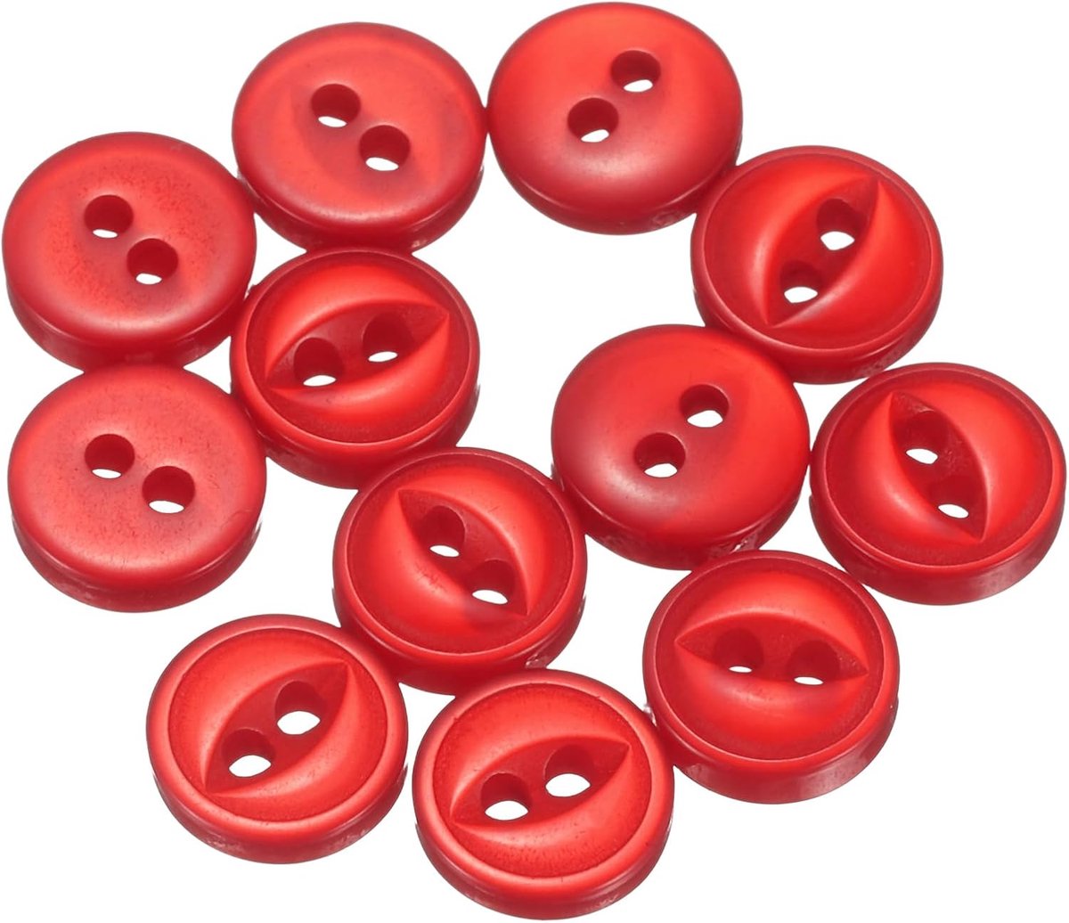 Knopen 9 mm 30 mm hars 2 gaten visoog handwerk DIY voor kunsthandwerk rok kleding