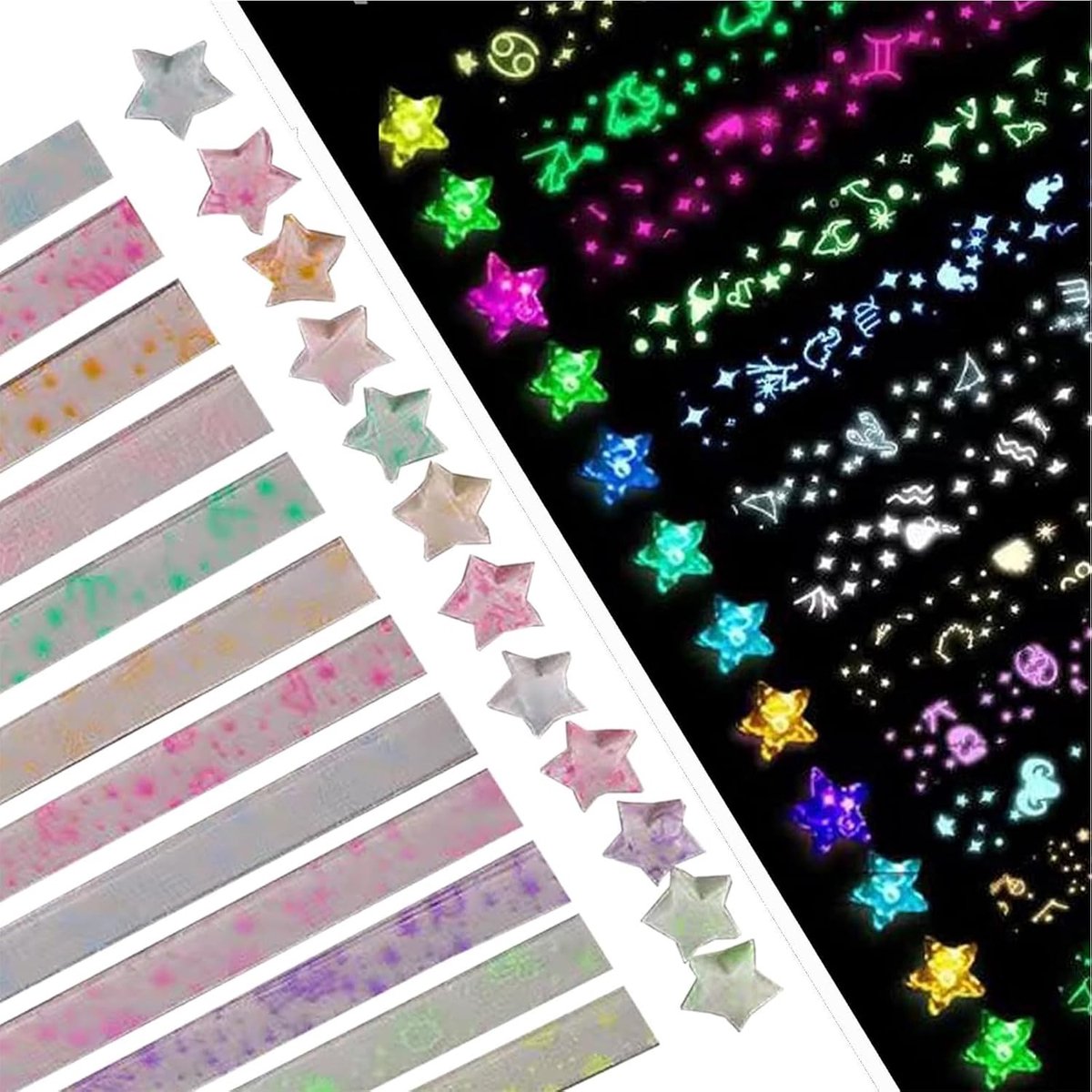 Luminous Origami Ster Papieren Strips, 210 Vellen voor Creatieve Knutselprojecten en Decoraties