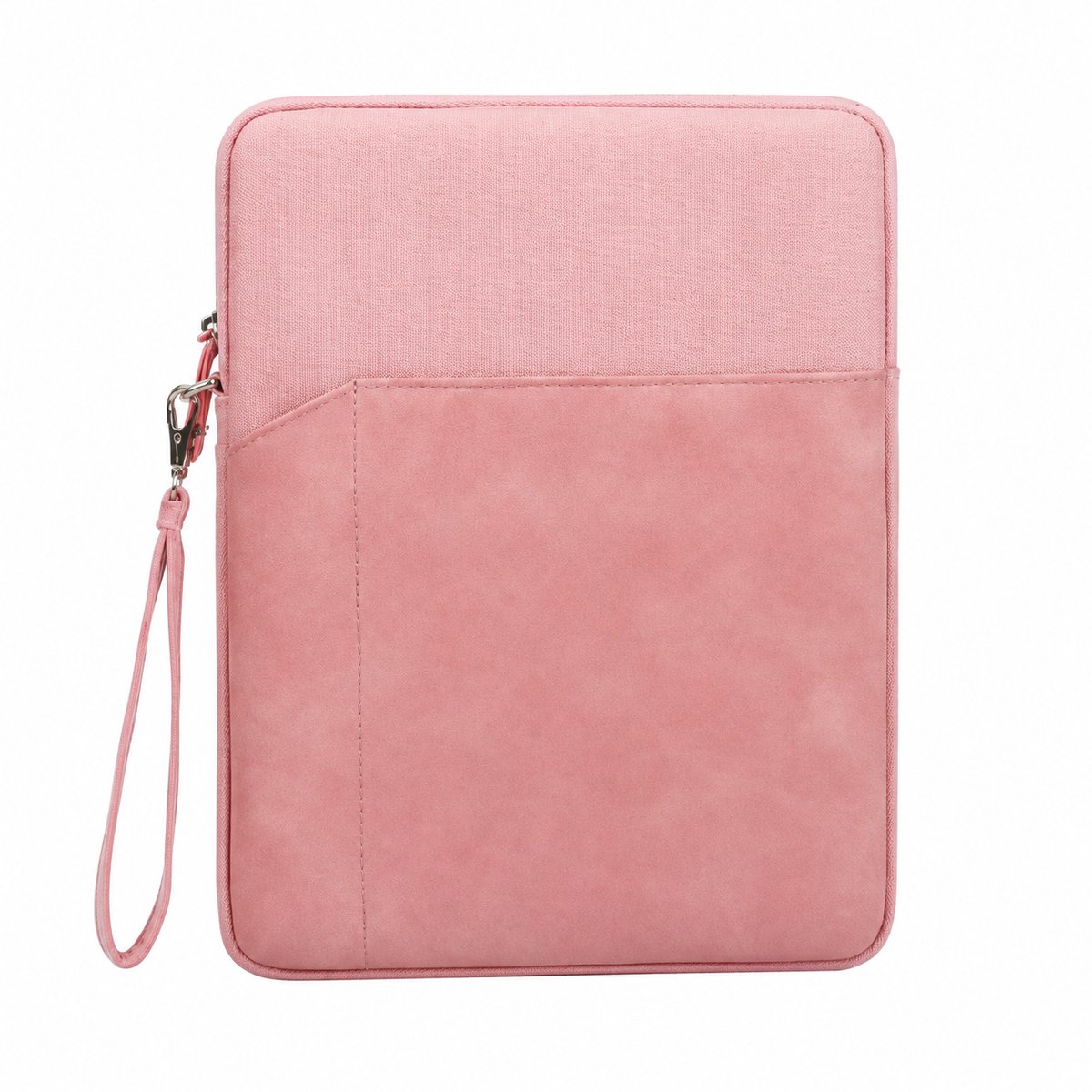 VHV - Tablethoes 12-13.3 Inch - Waterafstotende - Met Zachte Voering En Accessoirevak - Beschermhoes Voor Kantoor En Studie - Roze