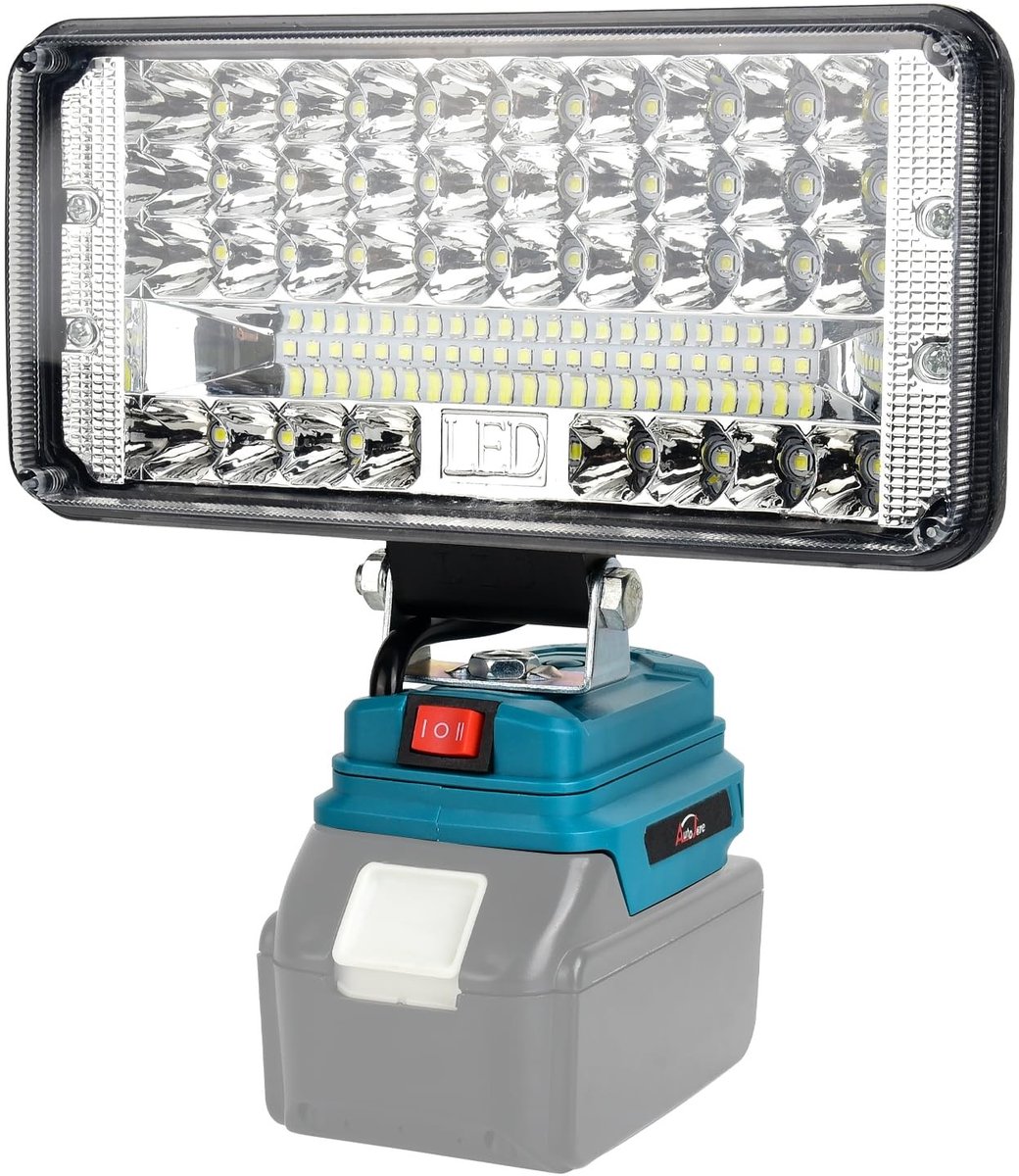 SolidKeus - Draadloze LED Werklamp 90W met 7500 Lumen en 2 USB Oplaadpoorten