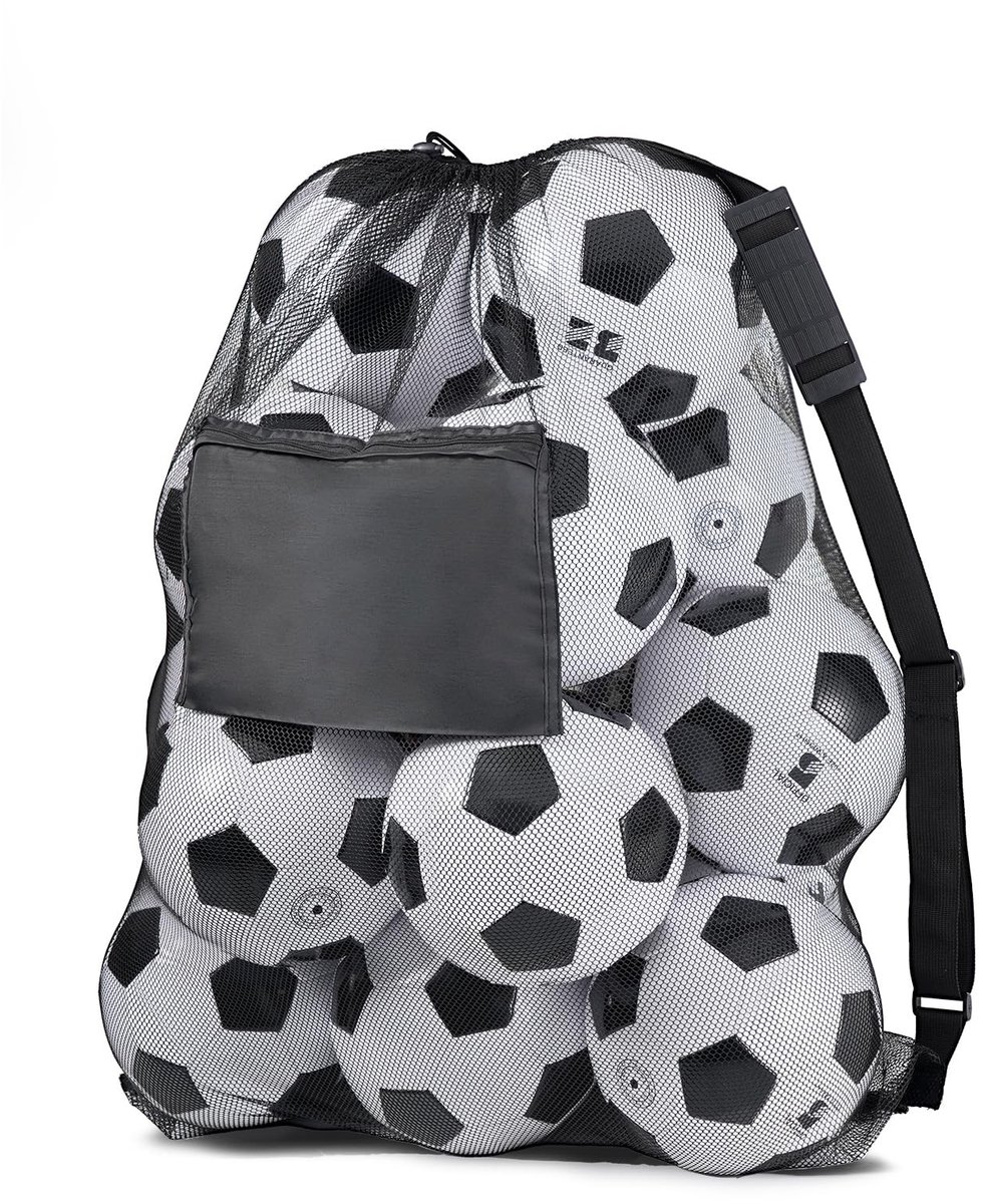 Omgoods - Voetbaltas met Schouderriem voor 10-15 Ballen