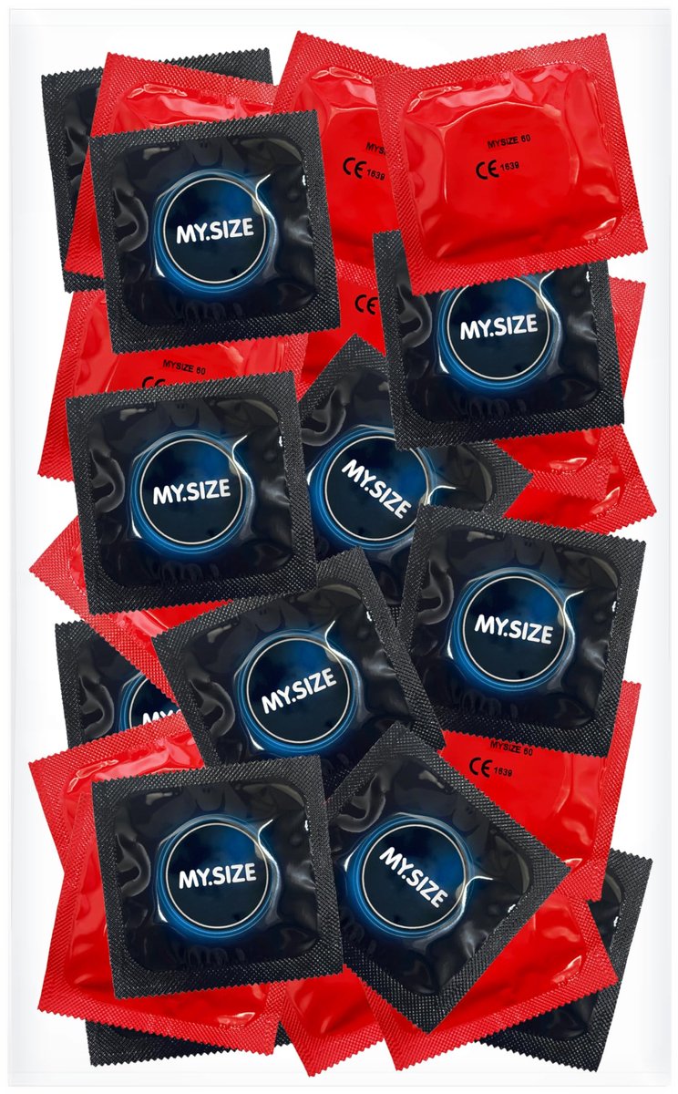 MY.SIZE condooms 60 mm – Zak 25 stuks – XXL condooms met perfecte pasvorm & veiligheid – Dun, transparant, dermatologisch getest, huidvriendelijk & comfortabel