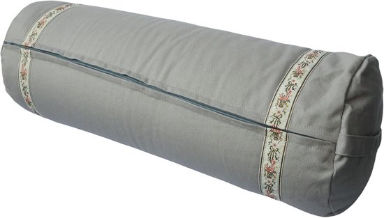 Yoga Bolster - Meditatie Kussen - Ontspanning Oefenen - Milieuvriendelijke Vulling - 61 x 23 cm - Turquoise — afbeelding 5