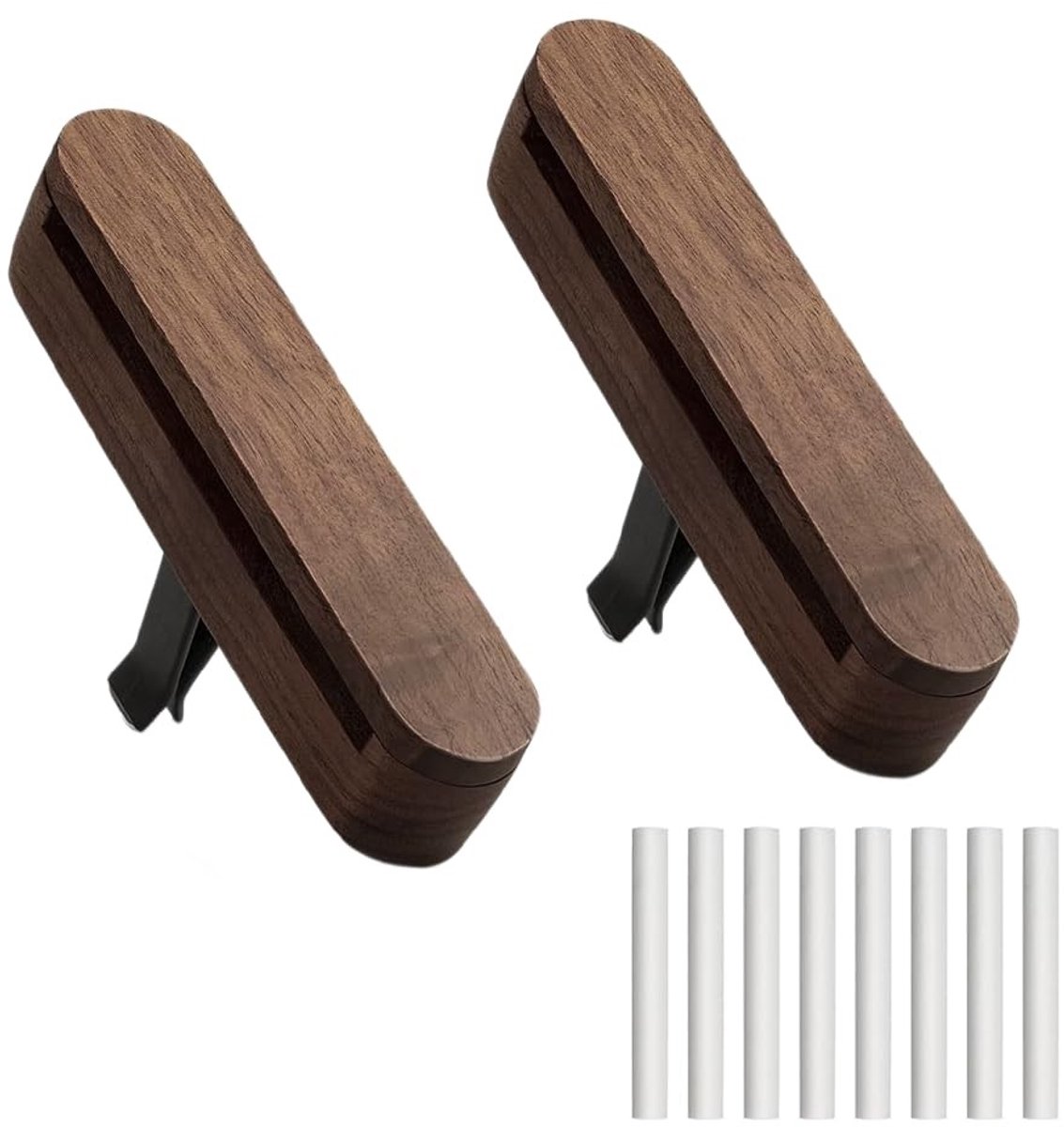 Omgoods - Set van 2 Auto Luchtverfrissers met Navulsticks voor Aromatherapie