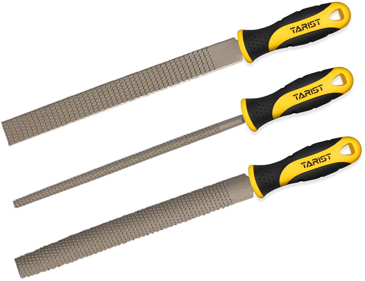 Omgoods - 3 Delige Houtvijlen Set van 8 Inch voor Hout en Kunststof