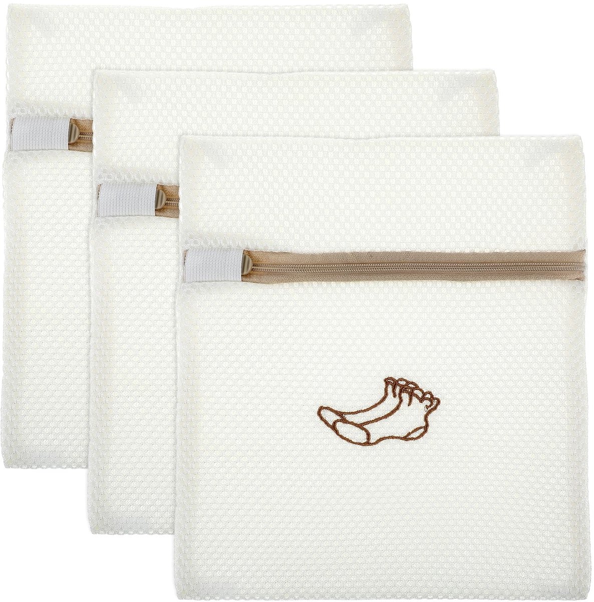 SolidKeus - 3 Stuks Waszakken voor Kleding en Ondergoed