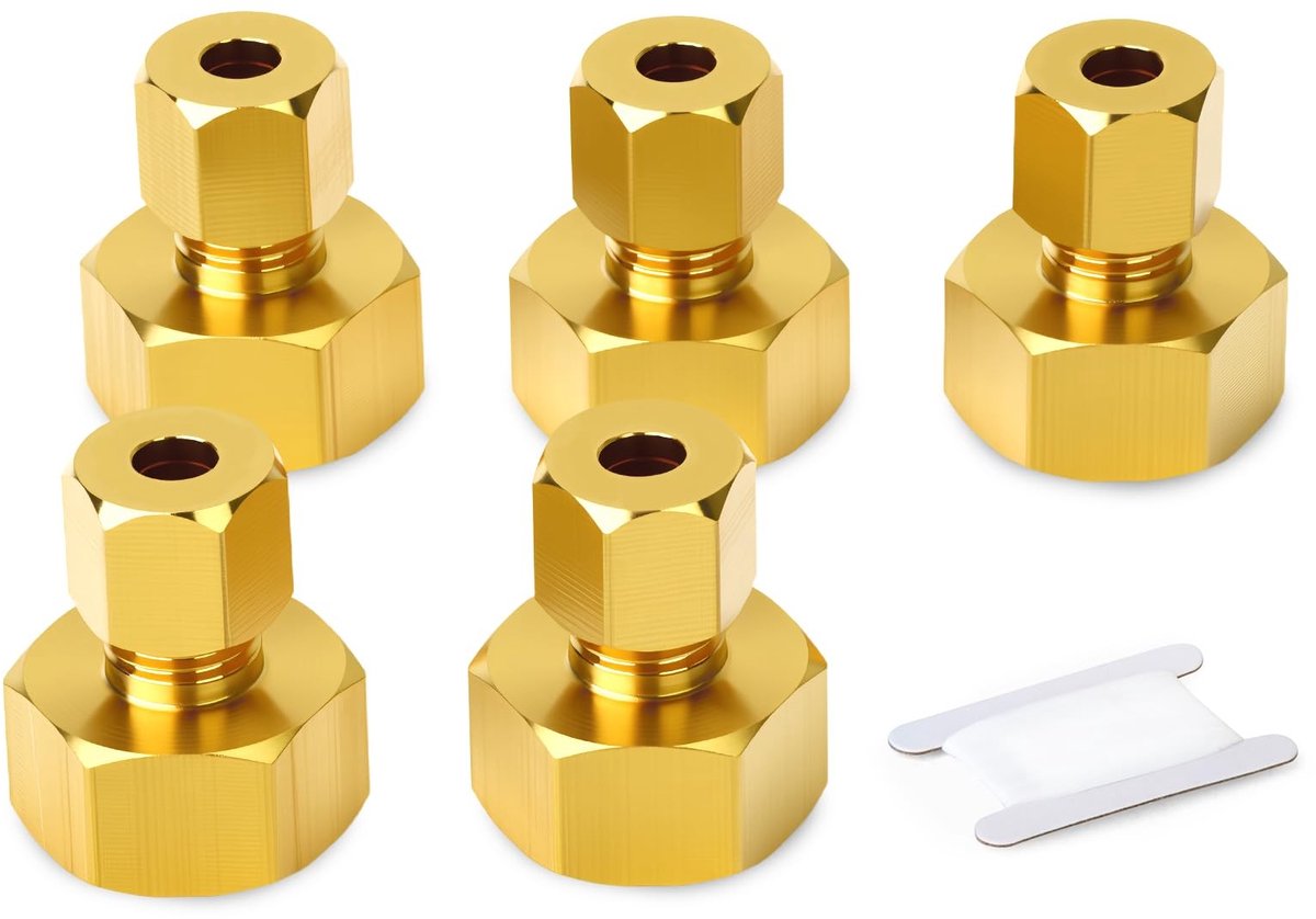 SolidKeus - Messing Compressie Slang Fitting Connector