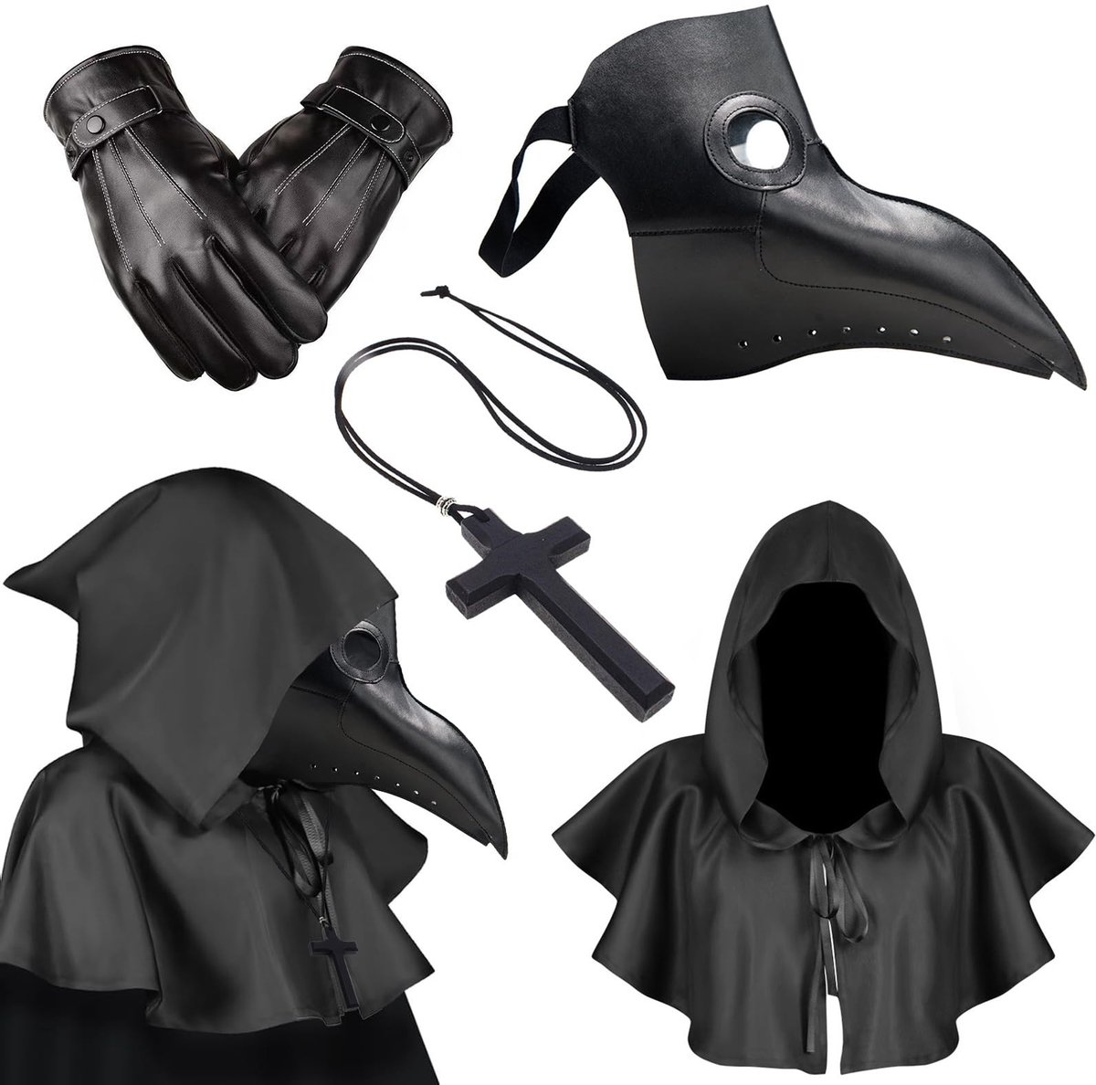 SolidKeus - Plague Doctor Mask voor Halloween en Themafeesten