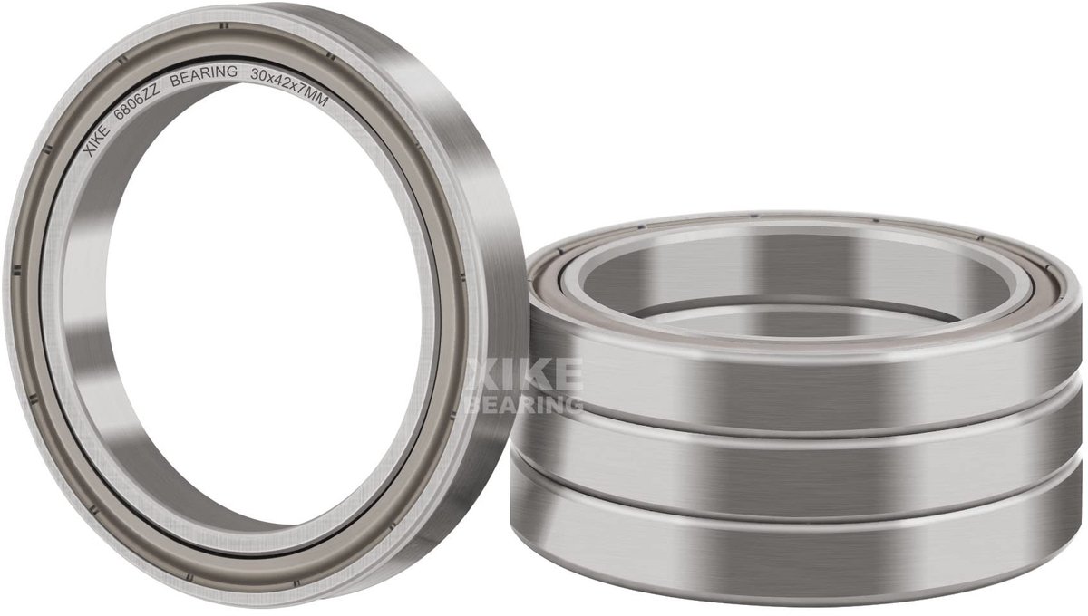 SolidKeus - 4 Stuks Sealed Kogellager 30x42x7mm met Dubbele Metaalafsluiting