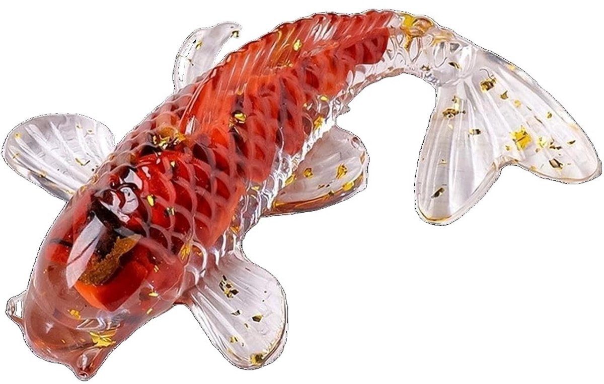 SolidKeus - Creatieve Mini Koi Vissen van Natuurlijk Kristal voor Decoratie