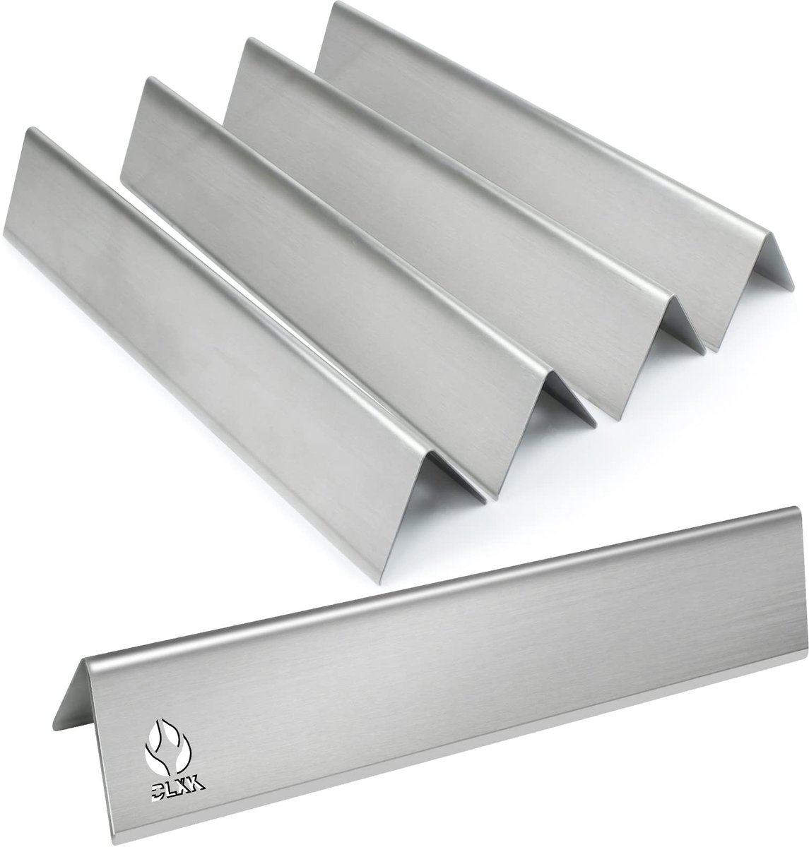 SolidKeus - RVS Verwarmingsplaten voor Gasbarbecue, Set van 5