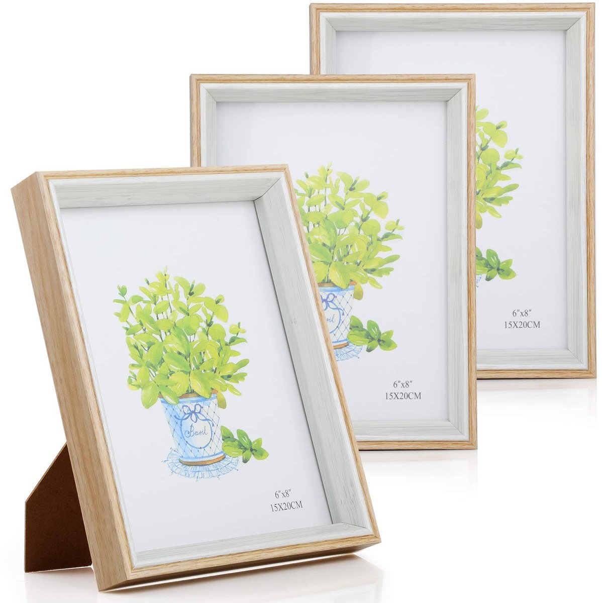 SolidKeus - Set van 3 Fotolijsten 15x20 cm voor Thuis en Kantoor