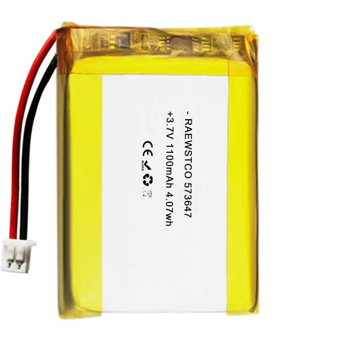 SolidKeus - 3,7 V 1100 mAh Lithium Polymer Batterij voor Schoonheidsapparaten