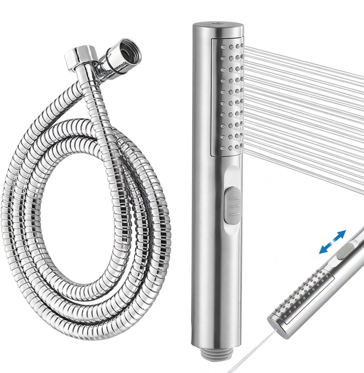 SolidKeus - Handdouche met Waterbesparing en 1.5m Slang