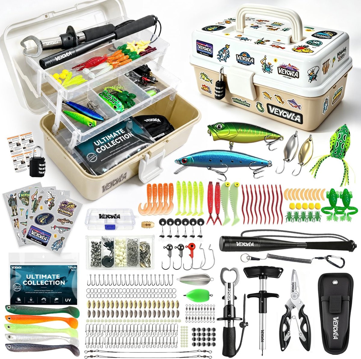 SolidKeus - 376-delige Visaccessoireset voor Beginners