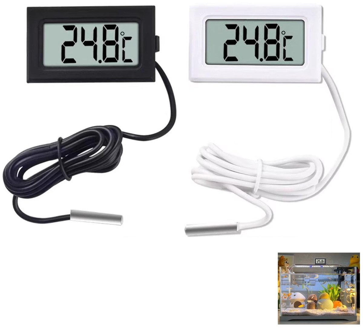 SolidKeus - Digitale Thermometer met Sensor voor Nauwkeurige Temperatuurmeting