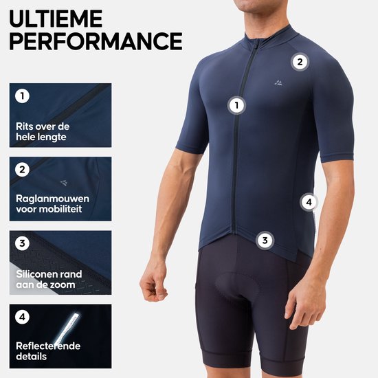 DANISH ENDURANCE Fietsshirt - Korte Mouwen Fiets Ademend - Heren - 1 paar - M — afbeelding 4