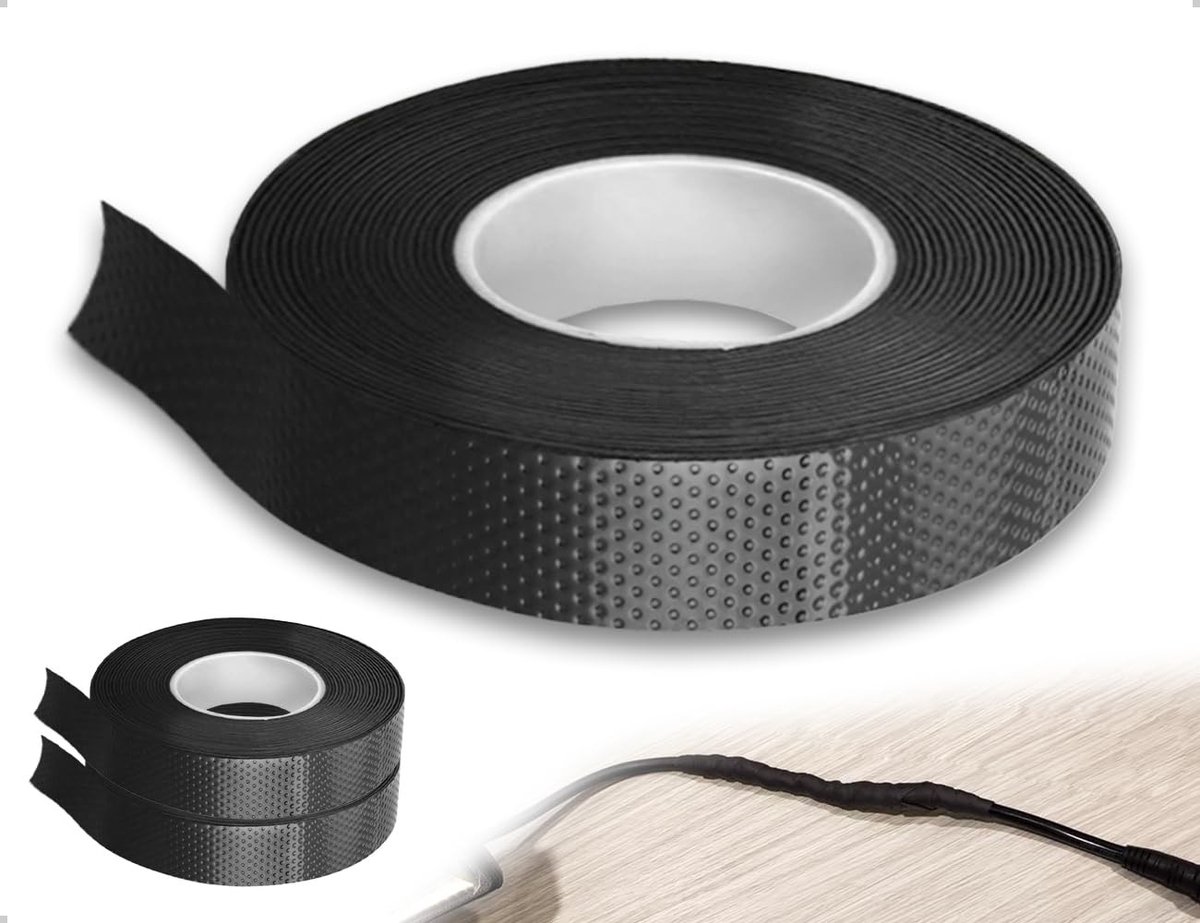 Zelfdichtende isolatietape - 2 stuks waterdicht voor kabelisolatie, noodreparaties en verzegeling (zwart)
