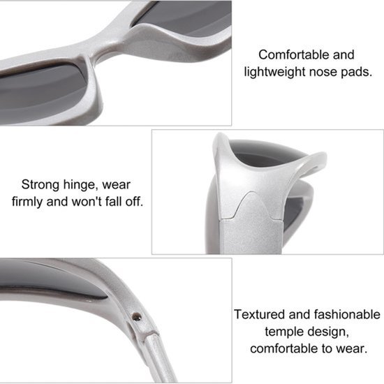 Zonnebril - Lichtgewicht - Gepolariseerd - Sportbril - UV400 Bescherming - Trendy Retro Design - Voor Heren/Dames — afbeelding 3